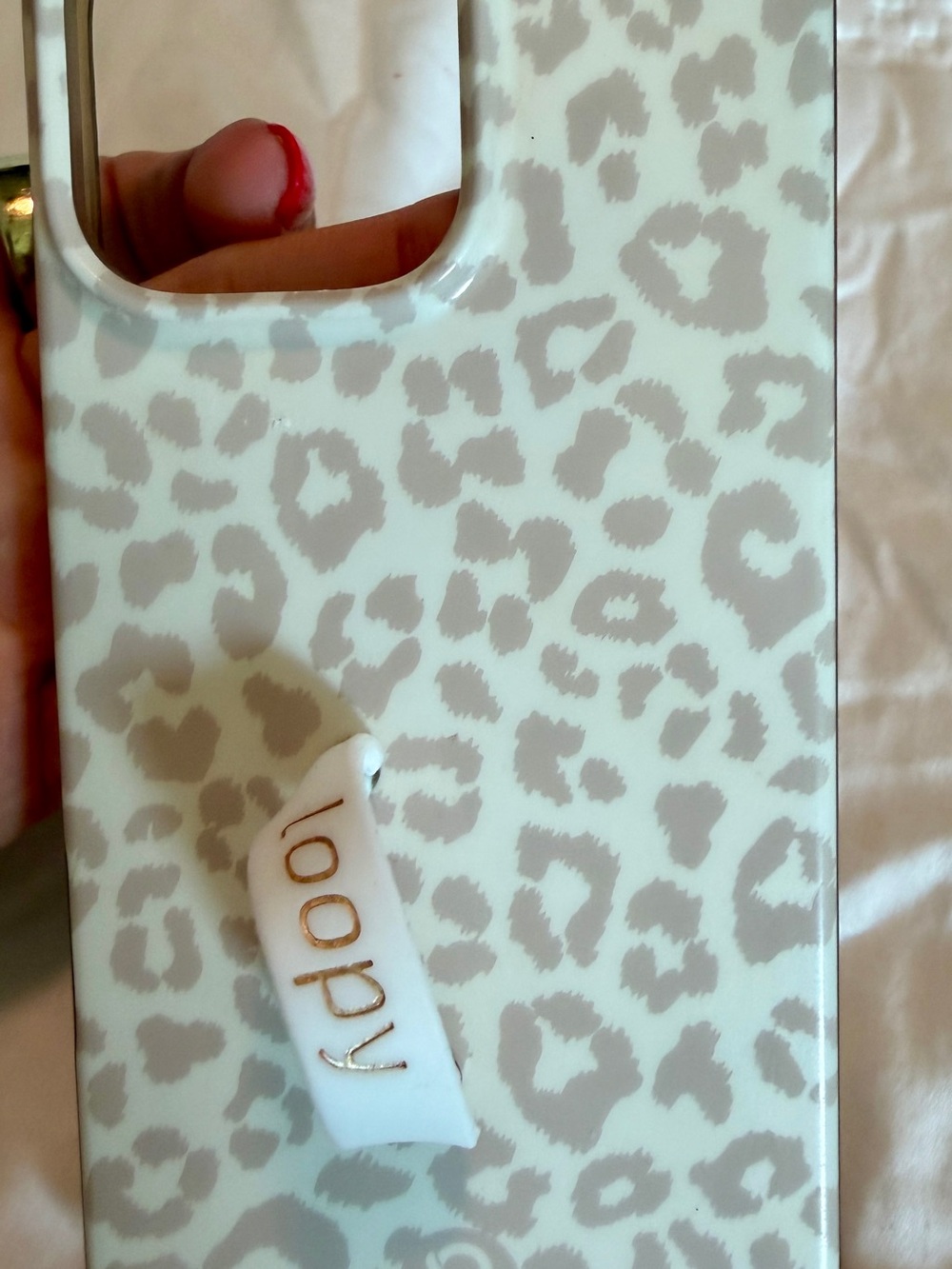 Loopy Case IPhone 16 Pro Max Taupe & Cream Leopard Print Phone Case - Picture 2 of 2